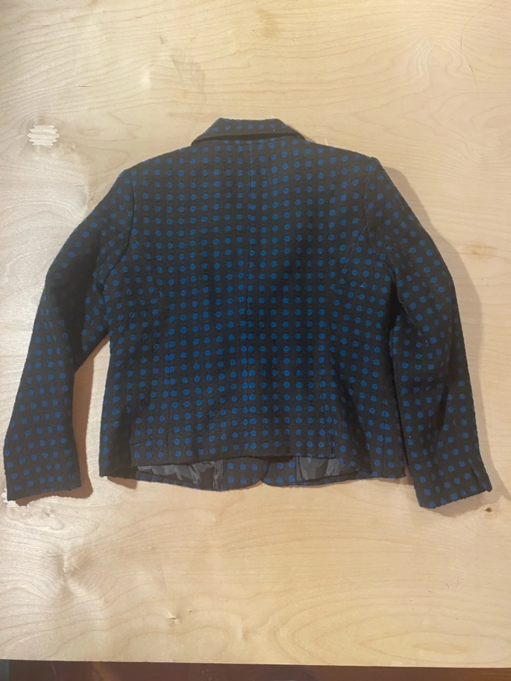 Kim Rogers Blue Dot Acrylic Blend Blazer - Navy/Blue 12P (RC)